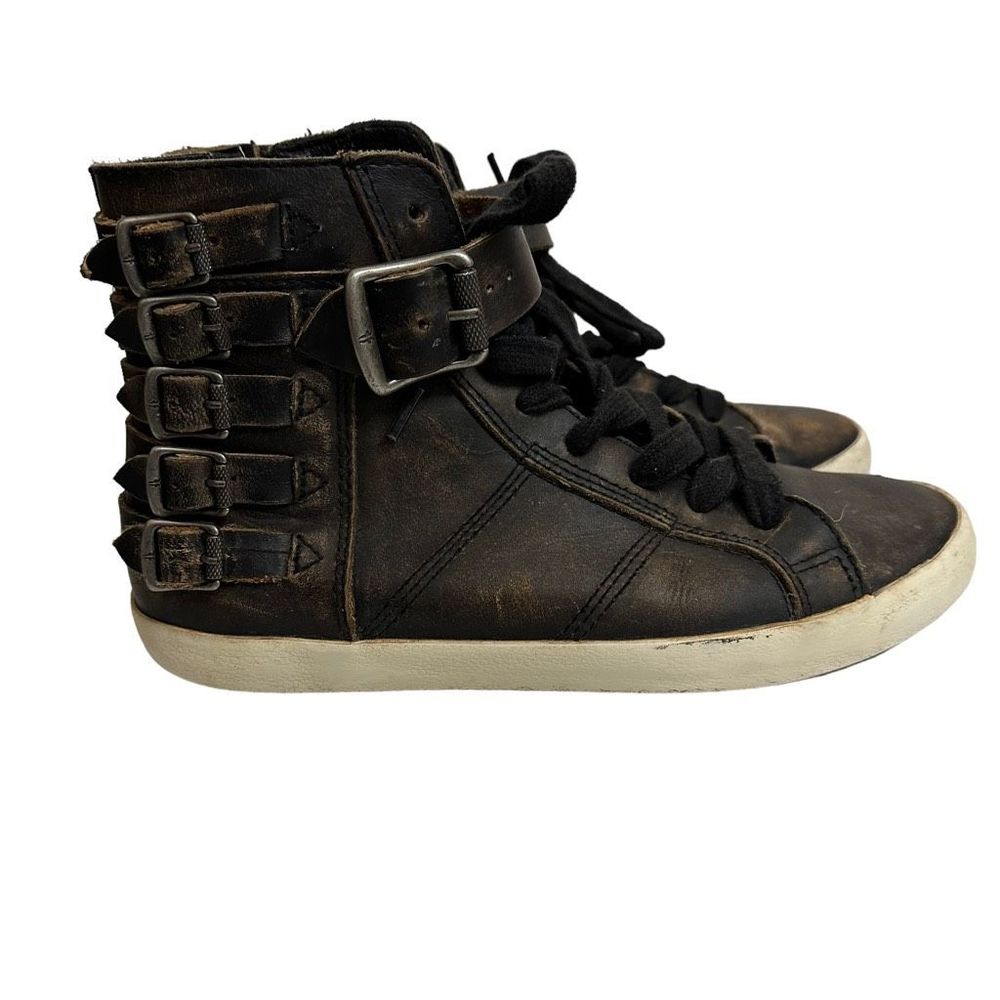 Stylish Black High-Top Sneakers